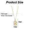 1Pc Initial Letter Brass Pendant Necklaces NJEW-YW0001-24B-2