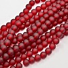 Baking Paint Transparent Glass Bead Strands X-GLAA-S031-4mm-14-1