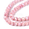 Anti-Tarnish Electroplate Glass Beads Strands EGLA-T021-4mm-15-04-3