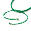 Big Evil Eye Braided Bead Bracelet BJEW-JB07109-03-5