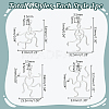 4Pcs 4 Styles Brass Pendant Cabochon Settings KK-PH0010-44P-2
