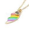 BFF/Best Friends Forever Alloy Pendant Necklaces NJEW-K124-02C-G-3