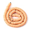 Handmade Polymer Clay Beads Strands CLAY-R089-8mm-Q090-4