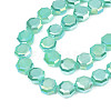Electroplate Glass Beads Strands EGLA-N002-27-E05-3