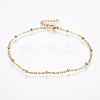 304 Stainless Steel Anklets LS-AJEW-H013-06G-1