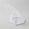 Bridal Rhinestones Pearl Mesh Veil Cloth Hair Bands MRMJ-WH0082-05B-02-2