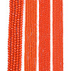 Opaque Solid Color Imitation Jade Glass Beads Strands EGLA-A044-P2mm-D03-2
