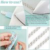 1 Yard Glass Crystal Hotfix Rhinestone Trimming DIY-FG0003-39-4