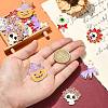 30Pcs 5 Styles Halloween Theme Alloy Enamel Pendants ENAM-CJ0005-10-4