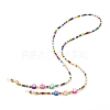 Glass Seed Beads Eyeglasses Chains AJEW-EH00383-02-1