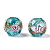 Luminous Handmade Gold Sand Lampwork Beads LAMP-T021-03R-2