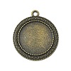 Tibetan Style Zinc Alloy Pendant Cabochon Settings LS-TIBEP-M004-08AB-NR-1