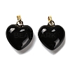 Brass Enamel Pendants KK-M324-06A-G-2
