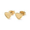 Ion Plating(IP) 304 Stainless Steel Stud Earring Finding EJEW-I285-43G-1