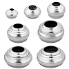 7Pcs 7 Style 201 Stainless Steel Spheres Pedestals Flagpole Base AJEW-GA0003-67-1