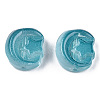 Transparent Spray Painted Glass Beads GLAA-N035-036-C01-3