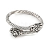 304 Stainless Steel Bangles for Men Women BJEW-H631-05A-AS-4