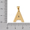 Natural White Shell Alphabet Pendants STAS-M338-02G-A-3