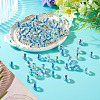 100Pcs Crackle Transparent Glass Beads GLAA-TADJ0001-12E-4