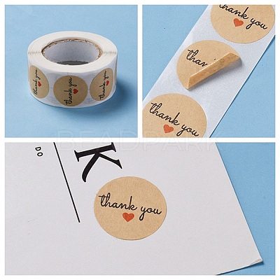 1 Inch Thank You Stickers DIY-WH0156-87D-1