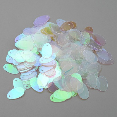 Rainbow Iridescent PVC Paillette/Sequins Pendants KY-WH0046-100G-1