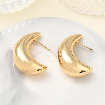 Brass Stud Earrings for Women KK-CBAD851-16G-1