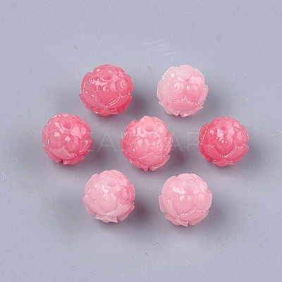 Synthetic Coral Carve Beads CORA-S027-33A-1