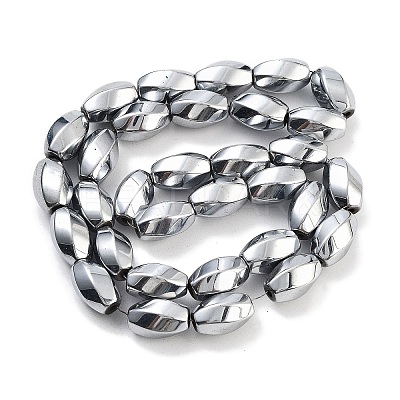 Synthetic Magnetic Hematite Beads Strands G-P545-G01-01G-1