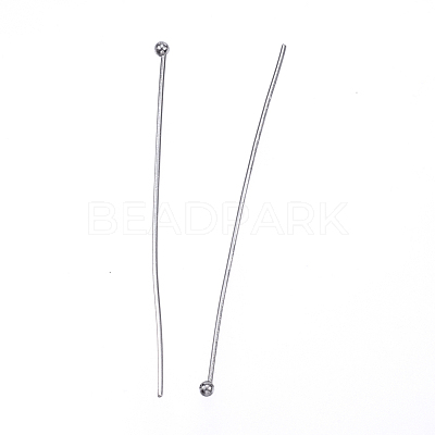 Tarnish Resistant 304 Stainless Steel Ball Head Pins X-STAS-D448-027P-1