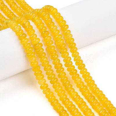 Dyed Natural White Jade Beads Strands G-T139-57A-01-1
