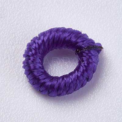 Polyester Cord Beads WOVE-K001-B15-1
