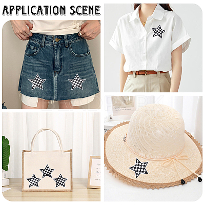 20Pcs Polyester Clothing Patches DIY-CY0002-35A-1