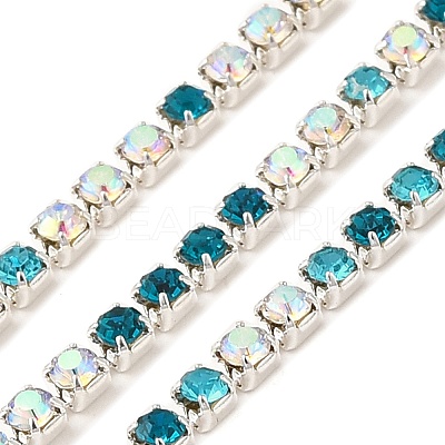 Rhinestone and Iron Cup Chain CH-A007-01G-1