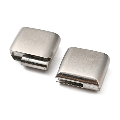 Tarnish Resistant Matte 304 Stainless Steel Magnetic Clasps STAS-K007-34-1