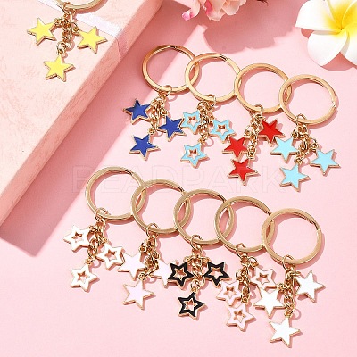 Star Alloy Enamel Keychain KEYC-YW00144-01-1