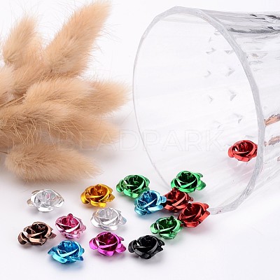 Aluminum Rose Flower FALUM-AF15mm-M-1