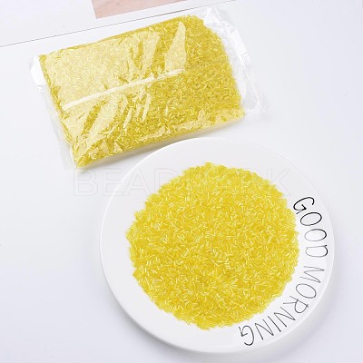 Transparent Colours Luster Glass Bugle Beads SEED-N005-001-A12-1