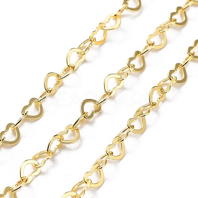 925 Sterling Silver Heart Link Chains STER-NH0001-28B-G-1