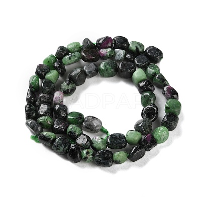 Natural Ruby in Zoisite Beads Strands G-P497-01C-50-1