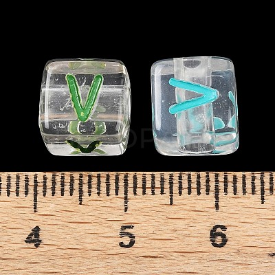 Acrylic European Beads MACR-I042-01V-1