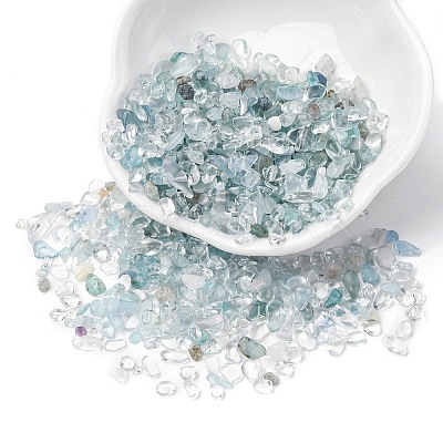 Natural Aquamarine Chip Beads G-M364-01A-1