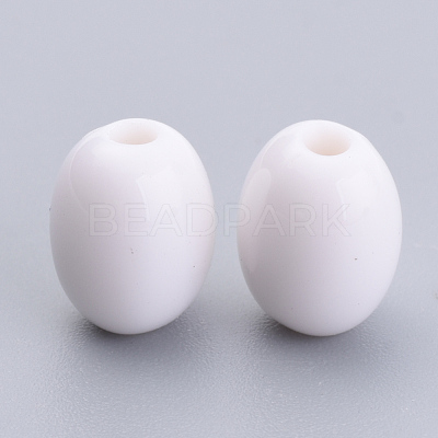 Opaque Acrylic Beads SACR-S300-08D-01-1