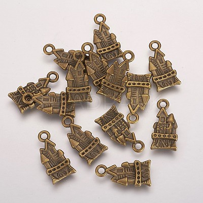 Tibetan Style Alloy Pendants TIBEP-0815-AB-LF-1