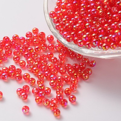 Eco-Friendly Transparent Acrylic Beads PL735-3-1