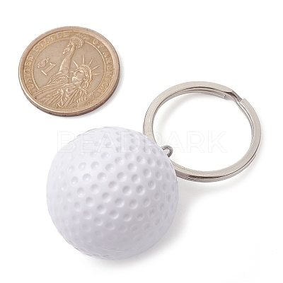 ABS Plastic Sports Ball Theme Pendants Keychains KEYC-JKC00659-03-1