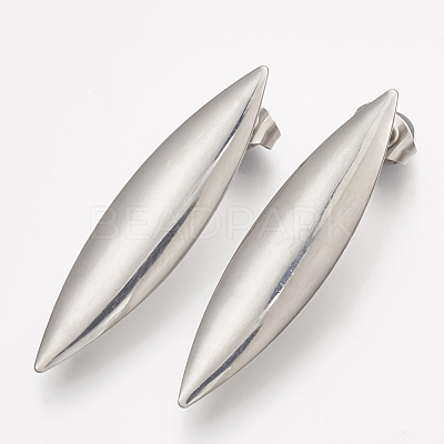 Non-Tarnish 304 Stainless Steel Stud Earring Findings STAS-Q231-09A-1
