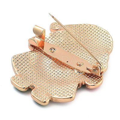 Christmas Theme Alloy Enamel Brooches JEWB-S022-03G-1