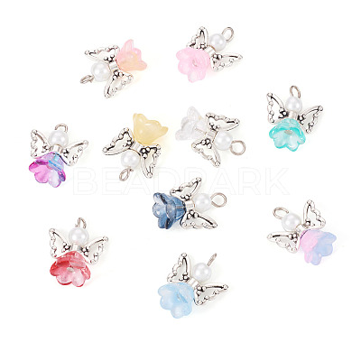 10Pcs Alloy Glass Pendants PALLOY-TAC0150-1