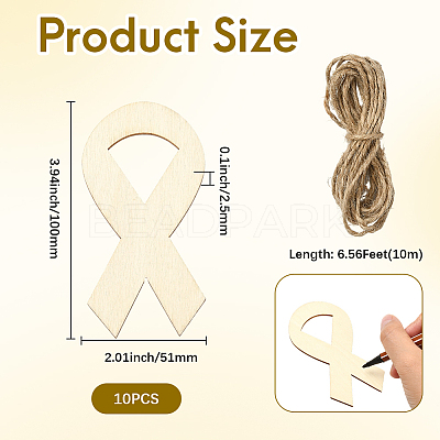 Unfinished Blank MDF Pendants Set for Painting Arts WOOD-WH20008-13D-1