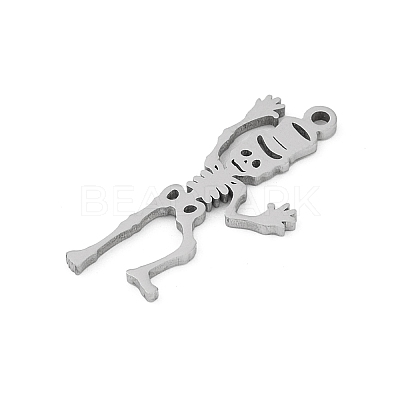 304 Stainless Steel Pendants STAS-U041-02B-P-1